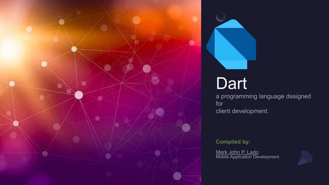 Dart Programming Language by Mark John Lado
