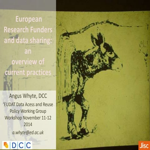 European Research Funders and data sharing: an overview of current practices