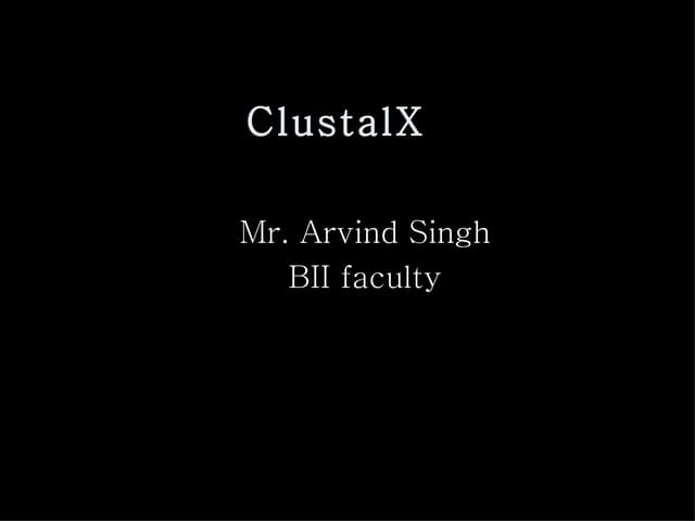 Clustal X