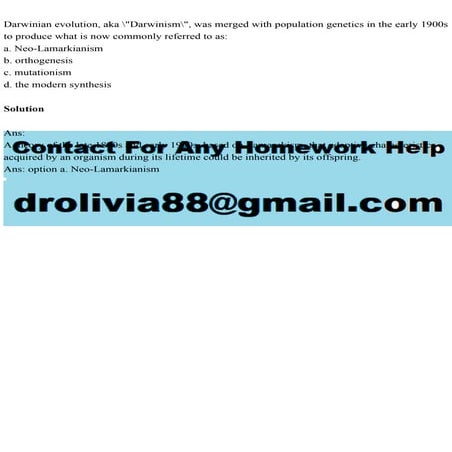 Darwinian evolution, aka Darwinism, was merged with population g.pdf