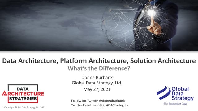 Data Architecture, Solution Architecture, Platform Architecture — What’s the ...