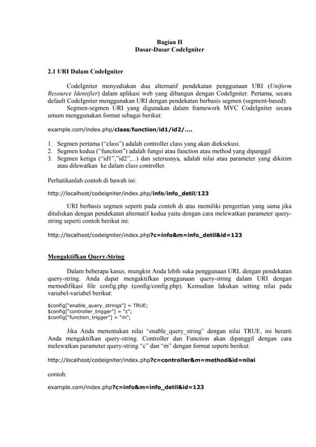 Codeigniter lanjut helper dan library Codeigniter lanjut helper dan library