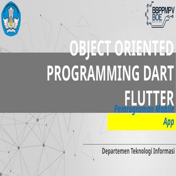 dasar-dasar belajar flutter dengan Pemrograman Dart level 2 | PPTX