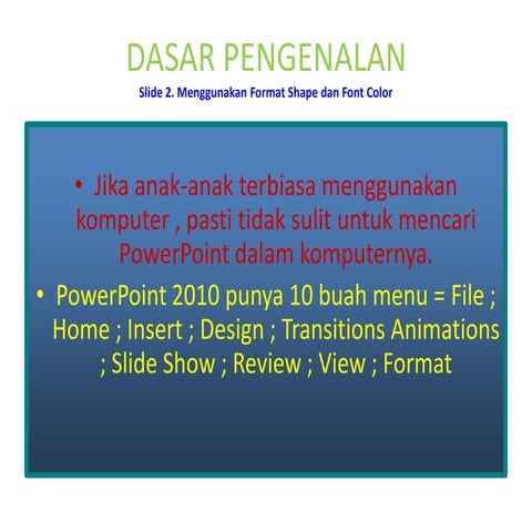 Dasar 2 | PPTX