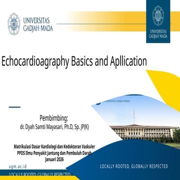 Basic echocardiography | PPTX
