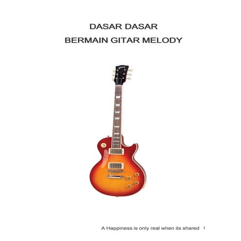 Belajar gitar dasar disertai gambar | PDF