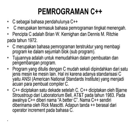 Dasar dasar pemrograman | PPT