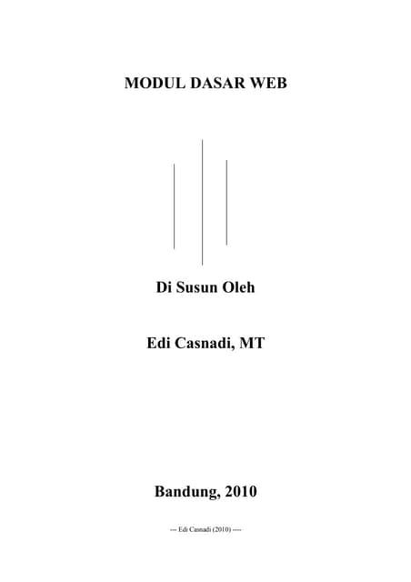 Dasar pembuatan web (html)