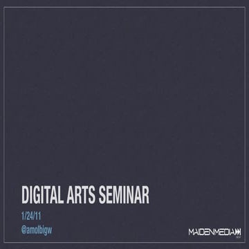Digital Seminar at La Salle University