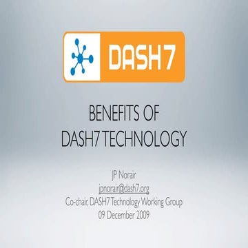 Dash7 Technology 2009 2011 Seoul Briefing