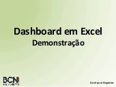 Dashboard em Excel - Demonstração 