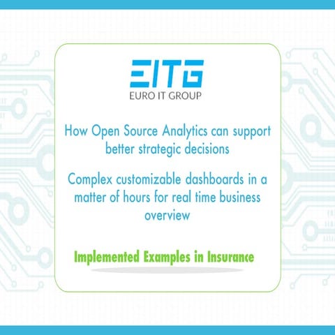 Insurance - Open Source Analytics Dashboards for Real Time Business Overview