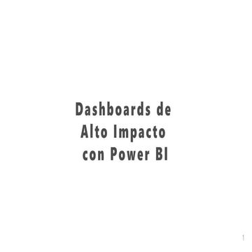 Dashboards de Alto Impacto con Power BI