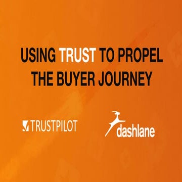 Using Trust to Propel the Buyer Journey