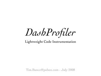 DashProfiler 200807