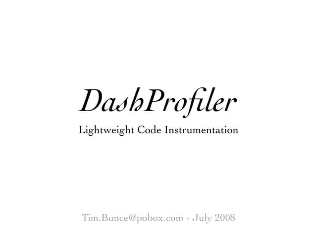 DashProfiler 200807