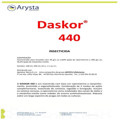 Daskor 440 folheto | PDF
