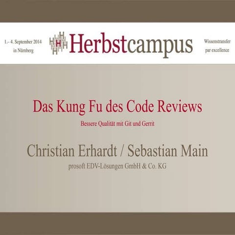 Das Kung Fu des Code Reviews