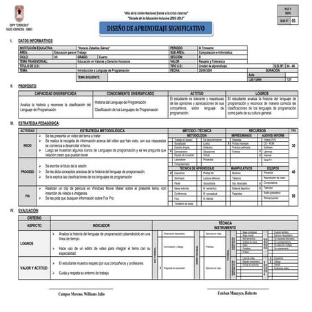 DAS LENGUAJES DE PROGRAMACION