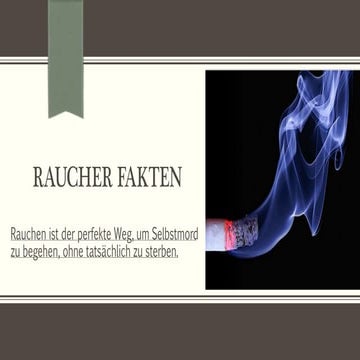 Das Rauchen | PPTX