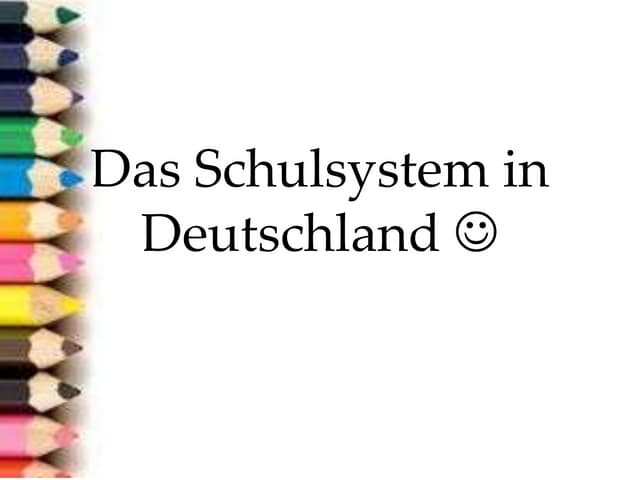 Das schulesystem 