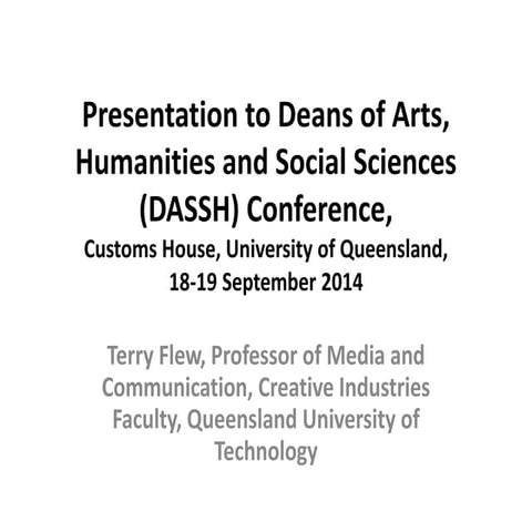 DASSH presentation, Customs House, Brisbane, 18 September 2014