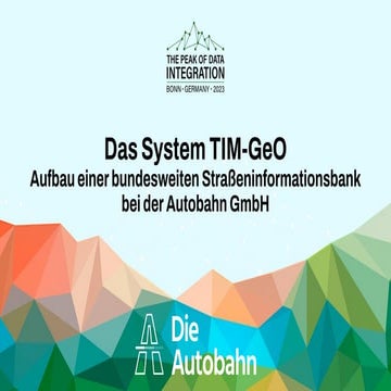 Das System TIM-GeO: Aufbau einer bundesweiten Straßeninformationsbank ...