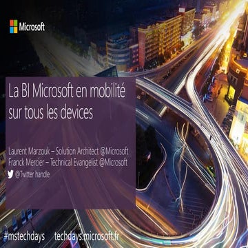 La BI Microsoft en mobilité sur tous les devices