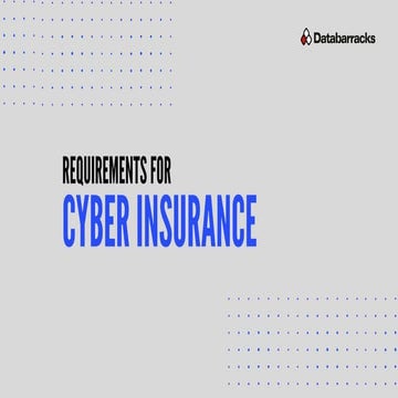 Requirements for cyber insurance