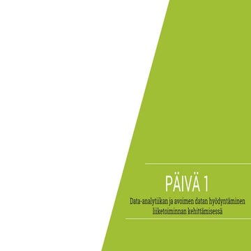 Data analytiikkakoulutus pk-yrityksille