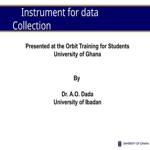 DATA-COLLECTION METHODS, TYPES AND SOURCES