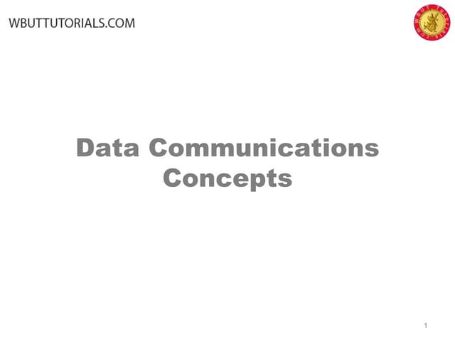 Data communications-concepts