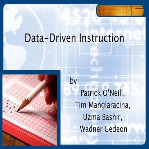 Data Driven Instruction | PPT | Standardized Testing | Educational ...