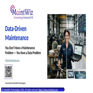 Transforming Maintenance with Data-Driven Strategies for Operational ...