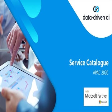 Data-Driven AI - Service Catalogue