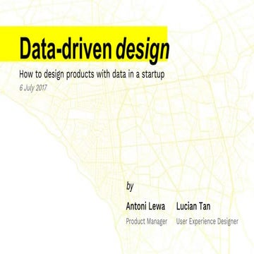 DBA #8 - Data driven design- how to design products with data in a startup
