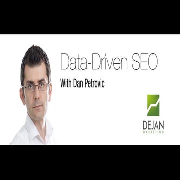 Data Driven SEO by Dan Petrovic