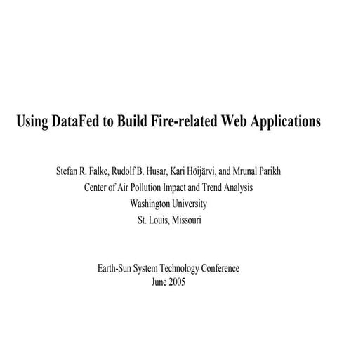 Data Fed Fire Apps