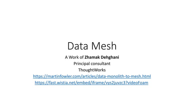 Data mesh