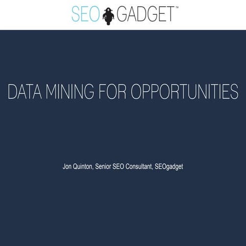 Data Mining for Revenue