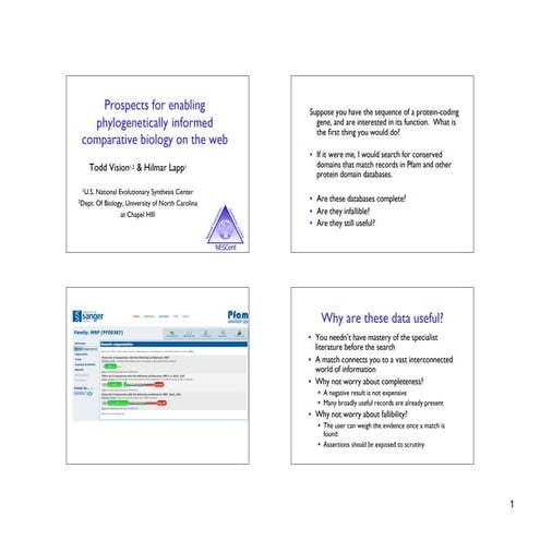 Data Mining GenBank for Phylogenetic inference - T. Vision