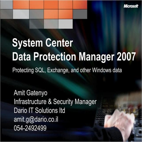 Data Protection Manager 2007