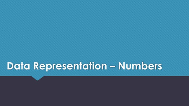 Pptx Number system data-rep-numbers.pptx