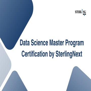 Data Science Master Program Certification Training | PDF