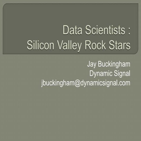 Data science opportunities
