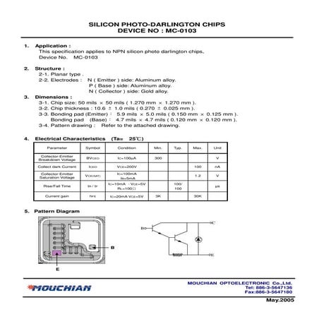Data Sheet Of Mc 0103