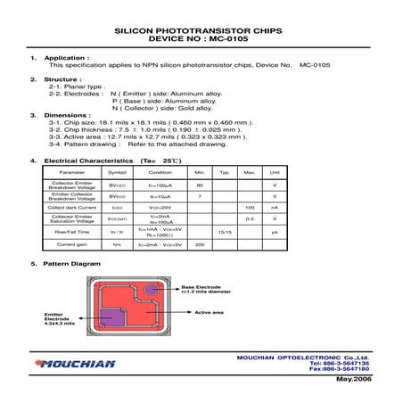 Data Sheet Of Mc 0105