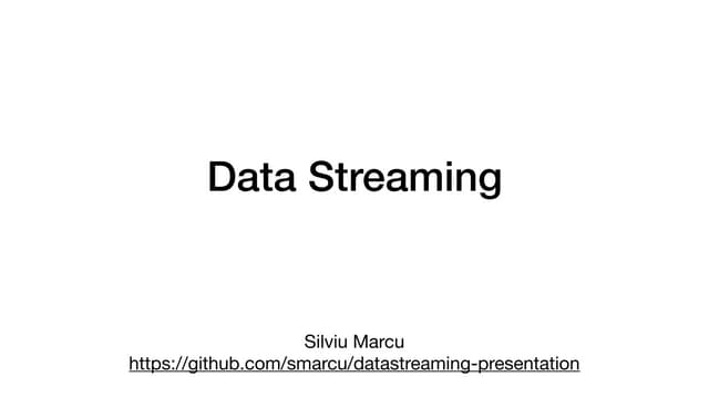 Data Streaming in Kafka