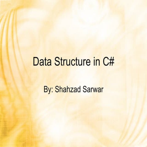 Data Structure In C# | PPT
