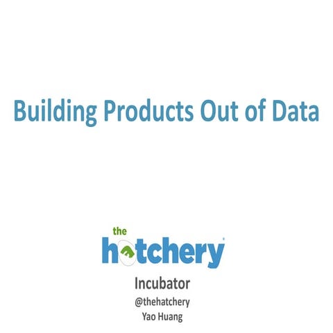 PLOTCON NYC:  Building Products Out of Data